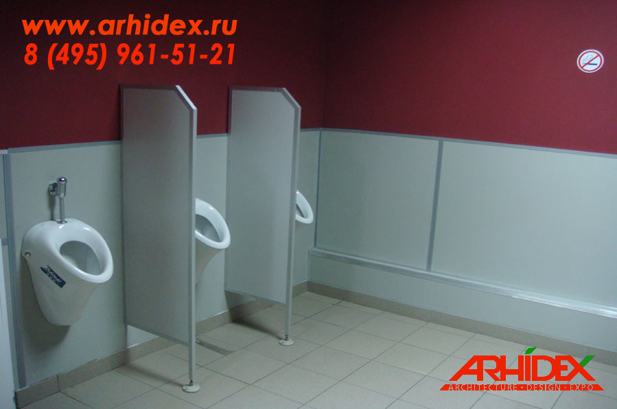 Сантехнические перегородки туалетные кабины Архидекс Антивандальные ЛДСП 16мм